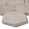 RO'MA NATURE - Tomette hexagonale Pierre d'Egypte Beige 14x14x2 cm - Intérieur et Extérieur (lot de 1 m²) - vignette