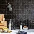 RO'MA NATURE - Carrelage Zellige Marocain Noir Intense 5x5 cm  (vendu par plaque de 30x30 cm soit 0,09 m²) - vignette