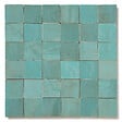 RO'MA NATURE - Carrelage Zellige Marocain Bleu Maldives 5x5 cm  (vendu par plaque de 30x30 cm soit 0,09 m²) - vignette