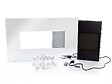 PURLINE - Cheminée électrique en verre trempé effet miroir avec télécommande - vignette