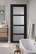 GD MENUISERIES - Bloc Porte Telia Noir Vitrée H204 x L83 cm Côte Tableau P.Gauche - vignette