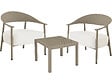 HABITAT ET JARDIN - Salon de jardin en métal et plastique "Céora" - 2 places - Taupe - vignette