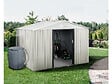 HABITAT ET JARDIN - Abri de jardin métal "Nebraska" - 5,29m² avec gouttière et récupérateur d'eau - vignette