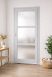 GD MENUISERIES - Bloc Porte Greyria Gris Clair Vitrée H204 x L83 cm Côte Tableau P.Droit - vignette