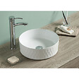 SWISS AQUA TECHNOLOGIES - Swiss Aqua Technologies Vasque à poser Infinitio 36 x 36 x 12 cm sans trop-plein, blanc brillant (SATINF3636) - vignette
