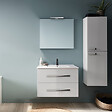 JACOB DELAFON - Pack meuble vasque 80 cm Ola up blanc + colonne - vignette