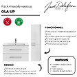 JACOB DELAFON - Pack meuble vasque 80 cm Ola up blanc + colonne - vignette