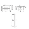 JACOB DELAFON - Pack meuble vasque 80 cm Ola up blanc + colonne - vignette