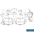 STANO - Meuble salle de bain design double vasque FORTINA largeur 120 cm chêne clair - vignette