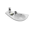 RAVAK - Ravak Avocado Comfort Lavabo 85x45cm, style asymétrique gain de place orientation gauche avec perçage et trop plein (XJ1L1100000) - vignette