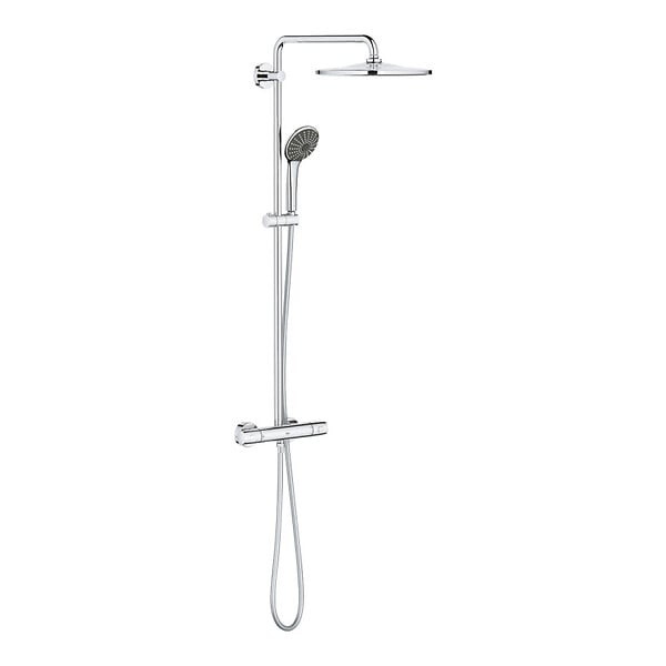 GROHE - VITALIO JOY SYSTEM 310 Colonne de douche thermostatique, Douchette 3 jets, Chrome (26400001) - large