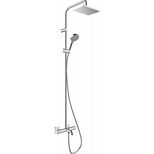 HANSGROHE - Hansgrohe Vernis Shape Colonne de douche 230 1jet avec mitigeur baignoire, Chrome (26284000) - large