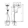 HANSGROHE - Hansgrohe Set de douche Showerpipe Crometta S 240 1jet, mitigeur mécanique (27269000) - vignette