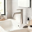 AICA SANITAIRE - Robinet de Salle de Bain Haut en Acier Inoxydable 304 Robinet Lavabo 195mm de Hauteur Mitigeur Monocommande Finition Brossée - vignette