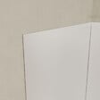 AURLANE - Lot de 2 Panneaux Muraux Aluminium Blanc 90+120 x 210 cm avec Profilés Chrome - WALL'IT - vignette