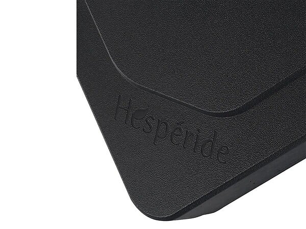 HESPERIDE - Dalle en béton noir pour pied de parasol 15 kg - 38 x 38 cm - Hespéride - large