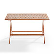 OVIALA - Table de terrasse pliante en bois d'eucalyptus - Sete - vignette