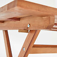 OVIALA - Table de terrasse pliante en bois d'eucalyptus - Sete - vignette