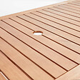 OVIALA - Table de terrasse pliante en bois d'eucalyptus - Sete - vignette