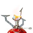 KEMPER - Réchaud gaz portable 4.5 kW + 4 cartouches gaz 230gr - Brûleur randonnée anti-vent Pliable Léger Camping Haute montagne KEMPER - vignette