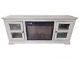 PURLINE - Buffet avec cheminée électrique couleur gris 2000W - vignette