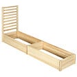 OUTSUNNY - Lot de 2 jardinières avec treillis - ensemble de 2 carrés potagers - bois de sapin pré-huilé - vignette