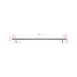 AICA SANITAIRE - Main courante inox 304 pour intérieur et extérieur - couleur argent- en 180cm- Fixation murale incluse - vignette