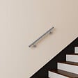 AICA SANITAIRE - Main courante inox 304 pour intérieur et extérieur -couleur argent- en 80cm- Fixation murale incluse - vignette