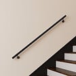 AICA SANITAIRE - Main courante inox 304 pour intérieur et extérieur -couleur noir- en 180cm- Fixation murale incluse - vignette