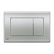 ALCA - Alca Komfort, Plaque de déclenchement, double touche, Chrome mat (M272) - vignette