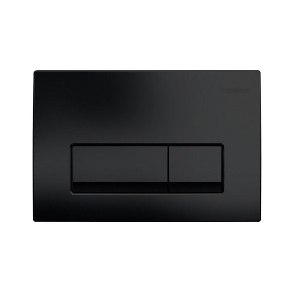 GEBERIT - Geberit Delta 50 Plaque de commande double touche, Noir mat (115.119.14.1) - large