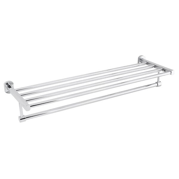 OPTIMA - Optima Cube Way Porte-serviette mural en laiton, Chrome (SPI95) - large