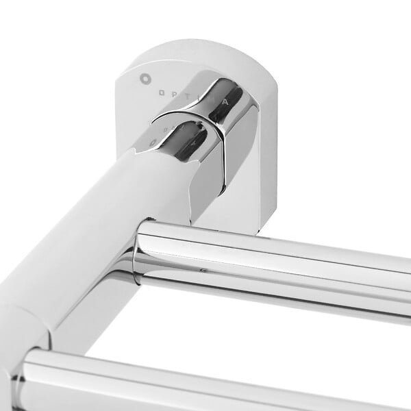 OPTIMA - Optima Cube Way Porte-serviette mural en laiton, Chrome (SPI95) - large