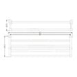 OPTIMA - Optima Cube Way Porte-serviette mural en laiton, Chrome (SPI95) - vignette