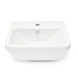 VITRA - Vitra  Integra Lavabo suspendu 50x43 cm avec trou pour robinetterie au milieu, Blanc (7048-003-0001) - vignette