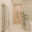 SWISS AQUA TECHNOLOGIES - Colonne de douche avec mitigeur thermostatique et tête de douche XXL 255mm, Chrome (SATSSTPBCH) - vignette