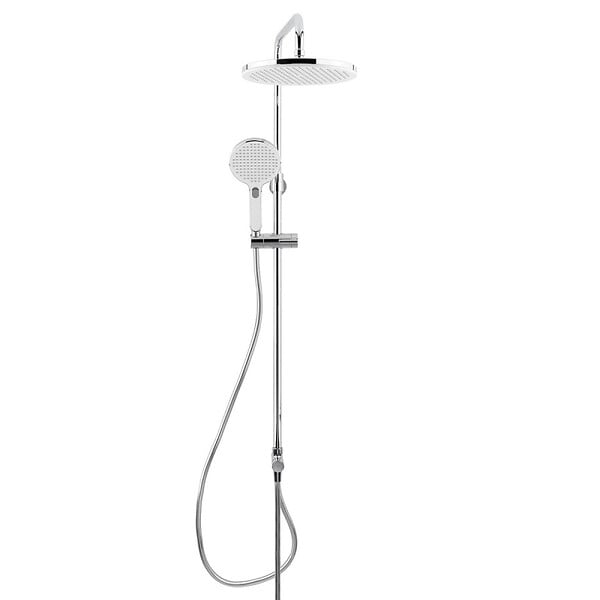SWISS AQUA TECHNOLOGIES - Swiss Aqua Technologies Set de douche, douchette 3 jets, barre avec curseur, tête de douche XXL 254 mm intégrée, Chrome SATPIPET - large