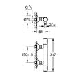 GROHE - Grohe GROHTHERM 500 Mitigeur Thermostatique de douche 1/2" (34793000) - vignette