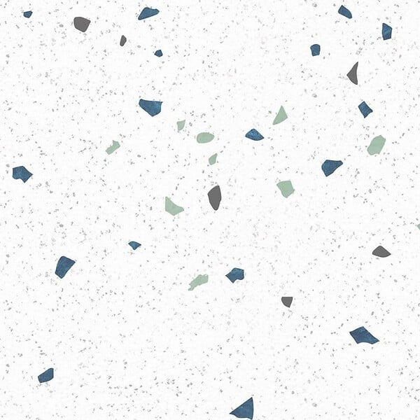 99DECO - Lot de 2 panneaux de douche en PVC (90x220 & 120x220 cm) + profilés blanc - Terrazzo Mineral - Multicolore - large