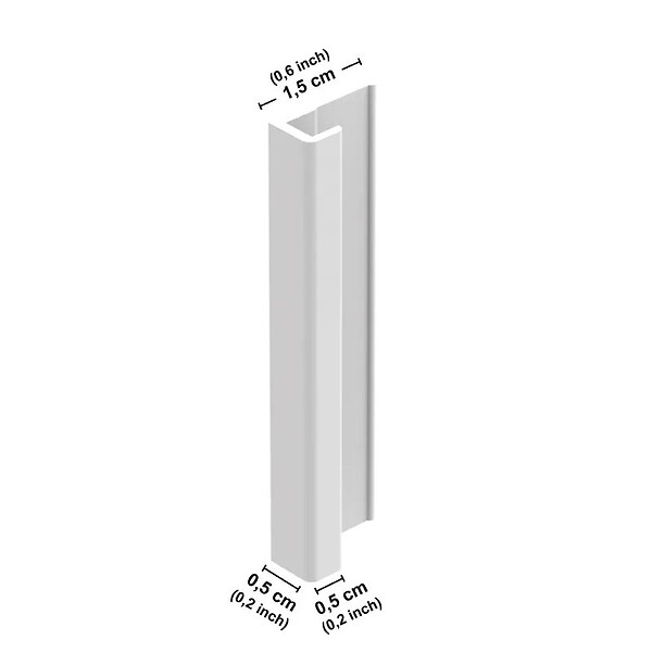 99DECO - Lot de 2 panneaux de douche en aluminium (90x220 & 120x220 cm) + profilés blanc - Essentiel - Blanc - large