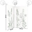 99DECO - Lot de 2 panneaux de douche en PVC (90x220 & 120x220 cm) + profilés blanc - Vegetalist - Vert - vignette