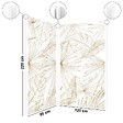 99DECO - Lot de 2 panneaux de douche en aluminium (90x220 & 120x220 cm) + profilés blanc - Lamnar - Noir - vignette