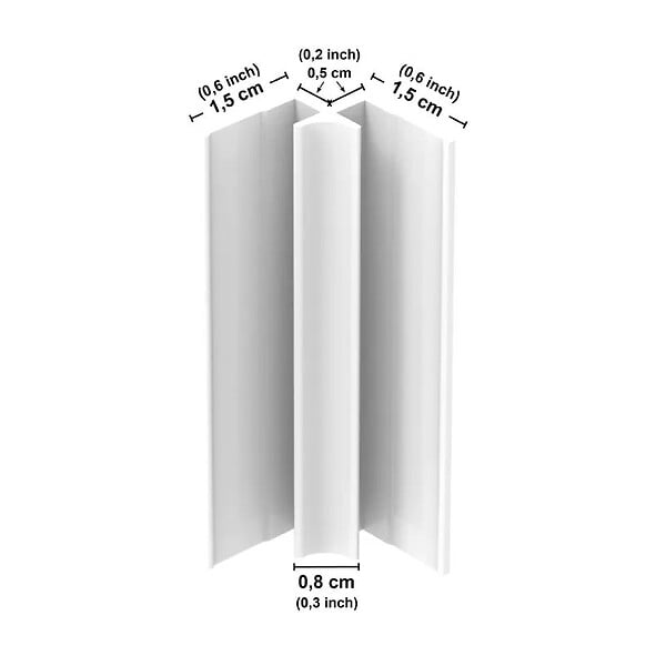 99DECO - Lot de 2 panneaux de douche en aluminium (90x220 & 120x220 cm) + profilés blanc - Lamnar - Noir - large