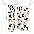99DECO - Lot de 2 panneaux de douche en aluminium (90x220 & 120x220 cm) + profilés blanc - Mix Hexa - Multicolore - vignette