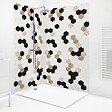 99DECO - Lot de 2 panneaux de douche en aluminium (90x220 & 120x220 cm) + profilés blanc - Mix Hexa - Multicolore - vignette
