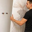 99DECO - Pack 2 panneaux de douche en PVC Blanc Floral + 3 profilés Blancs - 99deco - 1 panneau de 90x220 cm et 1 panneau de 120x220 cm - vignette
