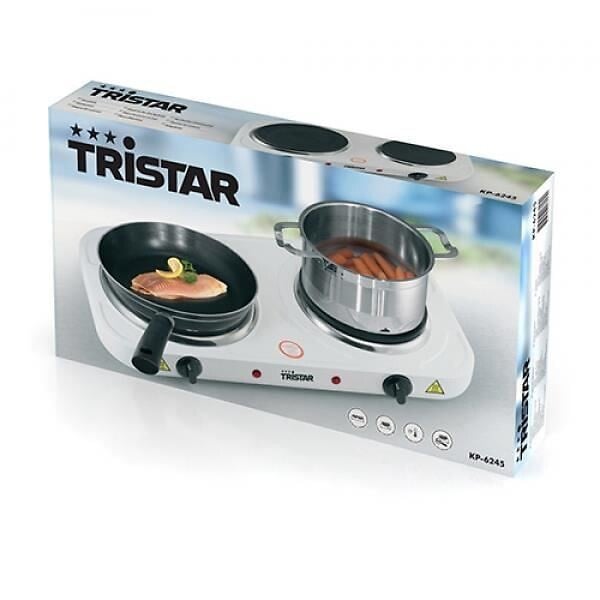 TRISTAR - réchaud électrique 2 feux 2500w - kp6245 - large