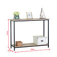 CONCEPT USINE - Console rectangle 106x35cm bois DOORA - vignette