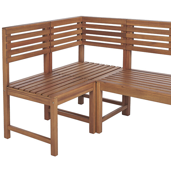 BELIANI - Ensemble de terrasse 4 places TREIA Acacia Marron - large