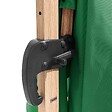 OVIALA - Parasol déporté 3x3m et 4 dalles à remplir effet bois vert cactus - Brescia - vignette
